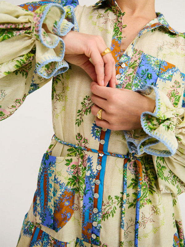 Vintage dugačka haljina s volanima s remenom Ženske elegantne haljine s reverima i velikim zaokretima A-kroja Ležerni ženski široki ogrtač