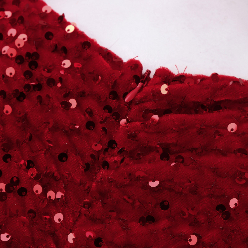 Rochie leagăn cu paiete de iarnă pentru femei, rochie elegantă de petrecere de seară, cu mâneci lungi, cu decolteu în V, cu mărgele, rochie lungă cu desfășurare mare, rochii robe femm