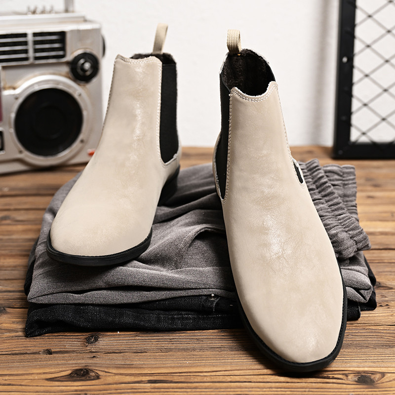 odos Chelsea Boots Vyriški žieminiai batai su kailiu, plius 37-48 dydis