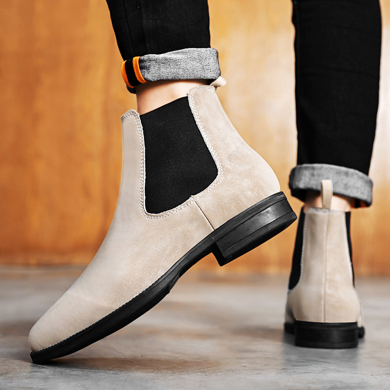 odos Chelsea Boots Vyriški žieminiai batai su kailiu, plius 37-48 dydis