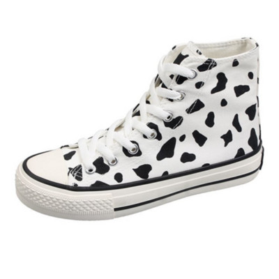 Ženske platnene tenisice Ženske klasične ravne cipele Ženske kravlje cipele na vezanje Ženske visoke cipele Studentska moda 2021.