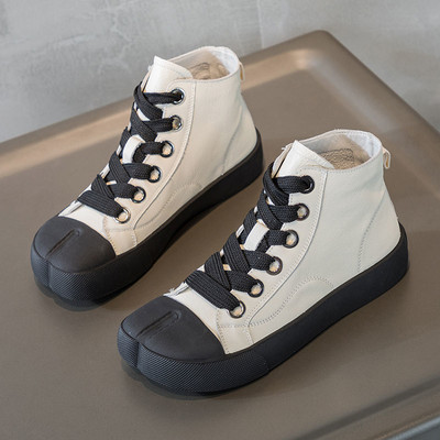 Visoke cipele za slobodno vrijeme Ženska jesen 2021. Nove ružne cipele Korejska verzija univerzalnih ženskih cipela Modni trend Visoke cipele