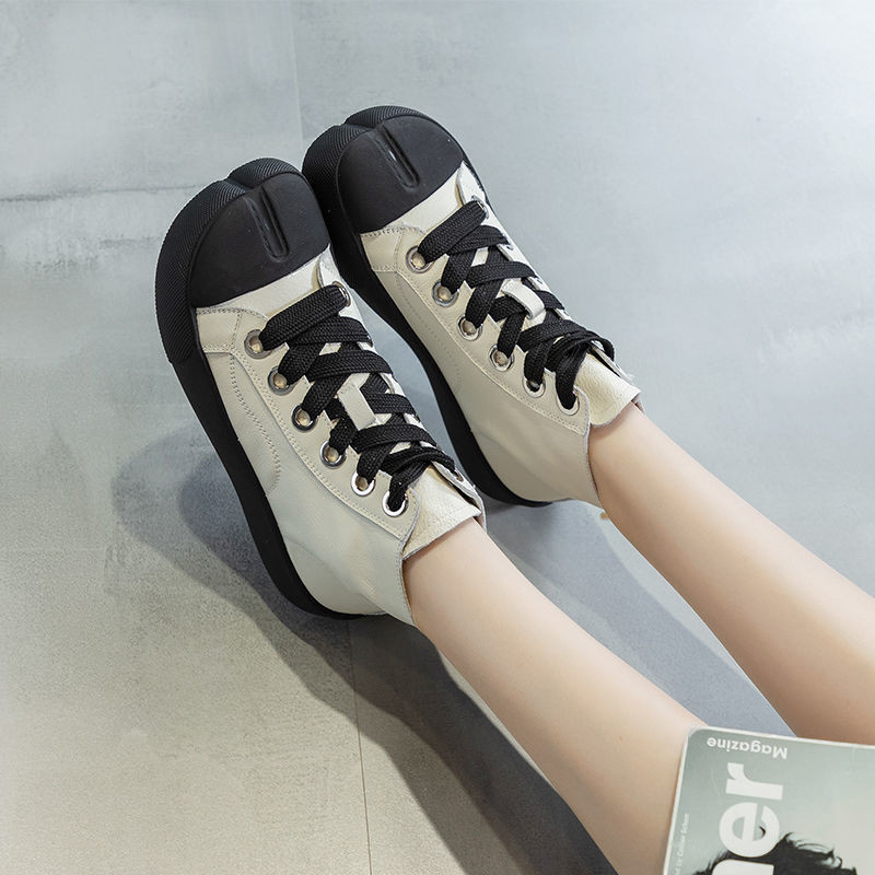 Visoke cipele za slobodno vrijeme Ženska jesen 2021. Nove ružne cipele Korejska verzija univerzalnih ženskih cipela Modni trend Visoke cipele