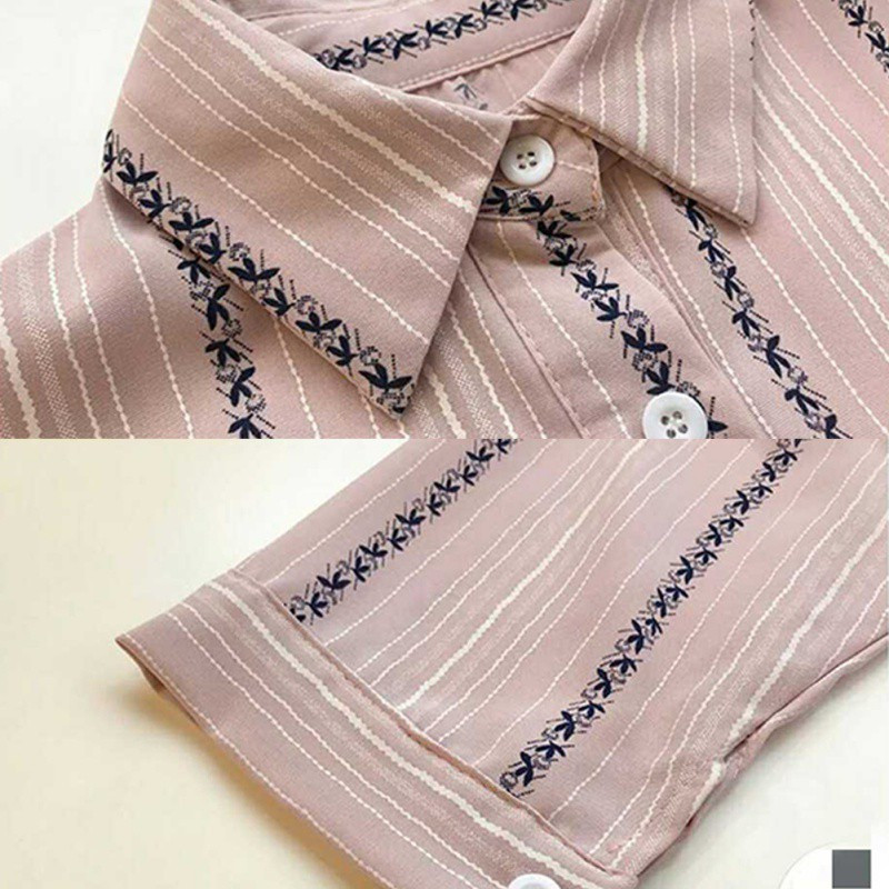 Pulover de mărime mare pentru femei Bluză lejeră cu guler cu rever cu mâneci în șapte puncte, cămașă ocazională, solidă, cu o singură cataramă