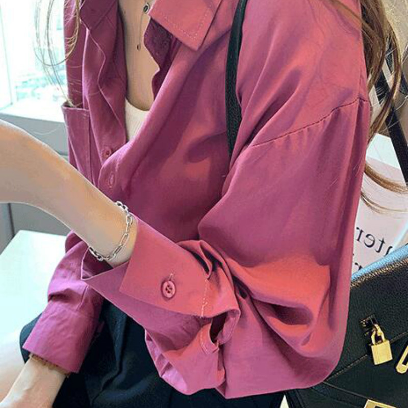 Bluze Cămăși Femei Toamnă Femei Imbracaminte nouă Simplu Femei Topuri Cozy All-match Office Elegant Coreeană Trendy Ulzzang 3XL Ins