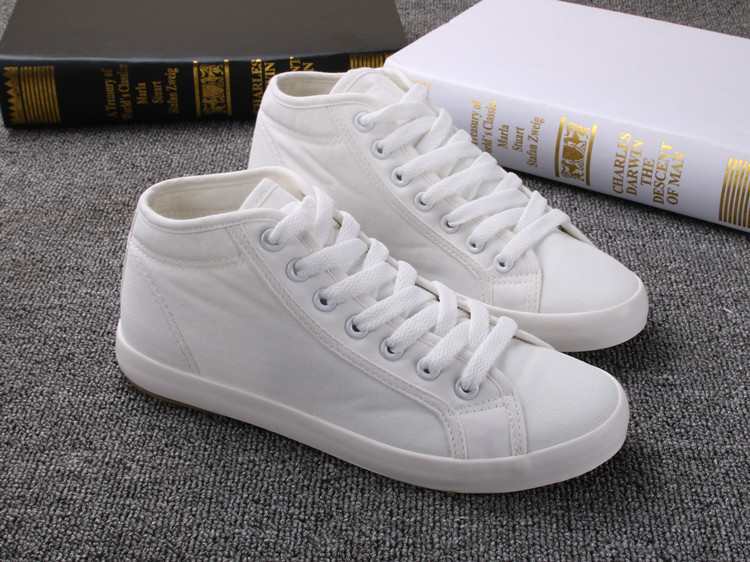 Nauji pavasariniai aukštakulniai drobiniai batai korėjietiška versija Trend Studentų plokšti balti batai kvėpuojantys moteriški batai moteriški sportbačiai