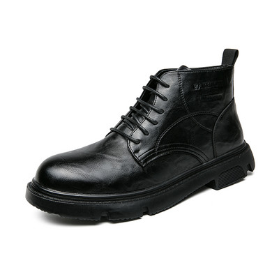 Ανοιξιάτικες φθινοπωρινές ανδρικές μπότες Μόδας Μπότες Σχεδιαστής Μοτοσικλέτας Παπούτσια ποδηλασίας για άνδρες Ανδρικά παπούτσια εξωτερικού χώρου με ψηλό μποτάκι