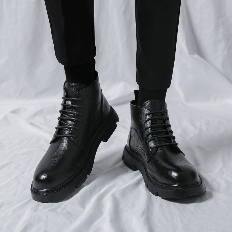 Ανοιξιάτικες φθινοπωρινές ανδρικές μπότες Μόδας Μπότες Σχεδιαστής Μοτοσικλέτας Παπούτσια ποδηλασίας για άνδρες Ανδρικά παπούτσια εξωτερικού χώρου με ψηλό μποτάκι