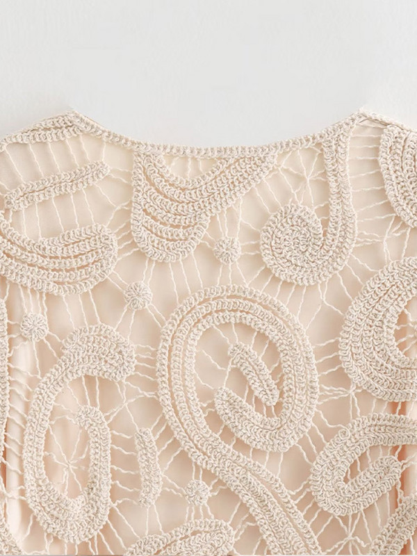 Νέο Γυναικείο Μίνι Φόρεμα Flare Sleeve 2023 Κομψά Κοντά Φορέματα Γυναικεία Retro Vestidos με στρογγυλό γιακά σε γραμμή Α