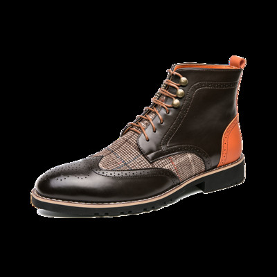 New Fashion Trends Model Casual Boots Ανδρικές μπότες 2023 Δερμάτινες μπότες εργασίας υψηλής ποιότητας Couple Same Cowhide Senior Handmade Shoes