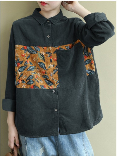 Vintage prekomjerne samtaste majice dugih rukava Proljeće jesen Ženske jednobojne bluze s šišmiš rukavima Tople bluze Ženske majice