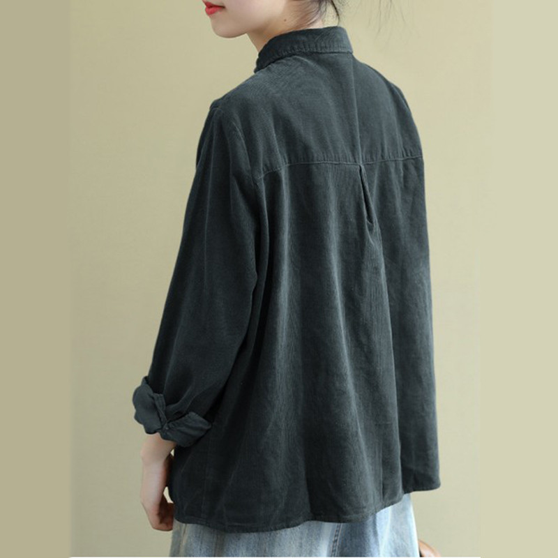 Vintage prekomjerne samtaste majice dugih rukava Proljeće jesen Ženske jednobojne bluze s šišmiš rukavima Tople bluze Ženske majice