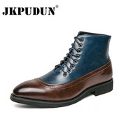 Vyriški verslo batai Prabangūs dizainerio biuro oficialios suknelės Batai Vyriški kulkšnies auliniai batai Smailianosiai Laisvalaikiai vyrams Botas Hombre