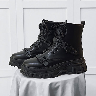 Nove muške punk čizme Britanski stil Motociklističke čizme Visoke pu kože Trend Forest Perennial Muške čizme Botas Vaqueras