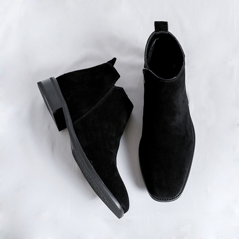 Misalwa Suede Δερμάτινα Ανδρικά Μποτάκια Ανδρικά με φερμουάρ Business Casual Δερμάτινα Ανδρικά Μπότες Chelsea Φθινοπωρινή χειμερινή μόδα Oxford Ανδρικά παπούτσια