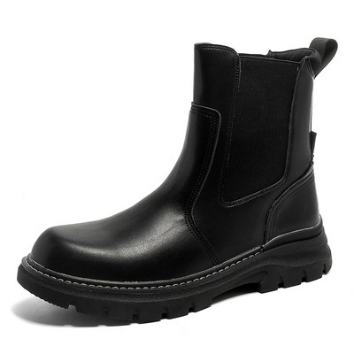 2023 Νέες μπότες Chelsea για ανδρικά παπούτσια πλατφόρμας Ανδρικά σπαστά δερμάτινα πολυτελή μποτάκια Slip On Boots Casual παπούτσια
