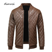 DIMUSI Jesen Zima Muška PU jakna Ležerna muška topla vintage moto kaputi od umjetne kože Modna hip hop muška kožna jakna s patentnim zatvaračem