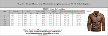 DIMUSI Мъжко кожено яке Модни зимни поларени ежедневни мотоциклетни якета Мъжки мотоциклетни якета от изкуствена кожа Облекло 4XL