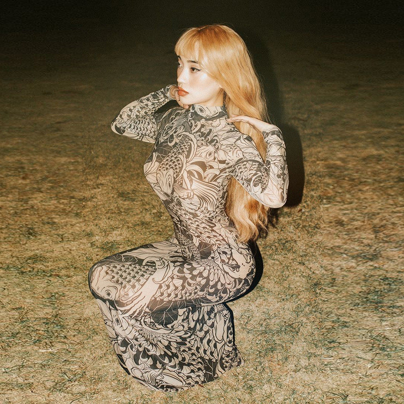 Gtpdpllt Vintage marginta Sexy Meh Suknele Rudens permatomas Ilgomis rankovėmis Maxi Suknelės Moterims 2023 Streetwear Y2k drabužiai