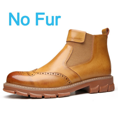 Luksuzne kožne muške čizme Dizajnerske marke Italija Prozračne ležerne čizme Nove muške poslovne čizme za van, Elegantne uredske radne cipele