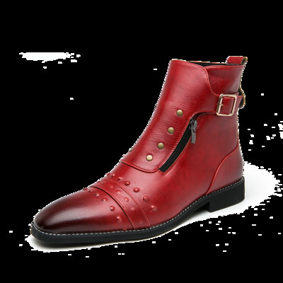 Νέα μοντέρνα λουστρίνι Χειμώνας 2023 Ανδρικά μποτάκια Brogue με κορδόνια ψηλά μπλουζάκια Ανδρικά φλατ καθημερινά Παπούτσια με όλα τα ταιριαστά μεγάλο μέγεθος