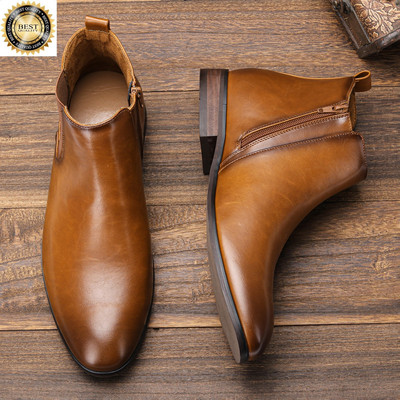 Chelsea Boots Meeste bränd 39–48 2023 Mugav moodne nahk #Dx214