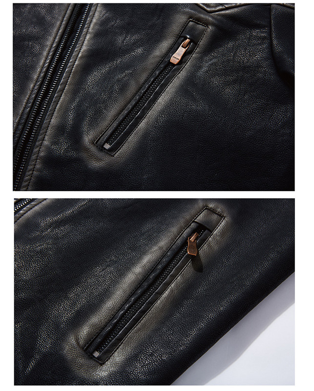 Ανδρικό δερμάτινο μπουφάν Winter Fleece PU Vintage Style Faux Jacket Μοτοσικλέτα Φθινοπωρινό Παλτό Biker Outwear Ανδρικά ρετρό δερμάτινα παλτό