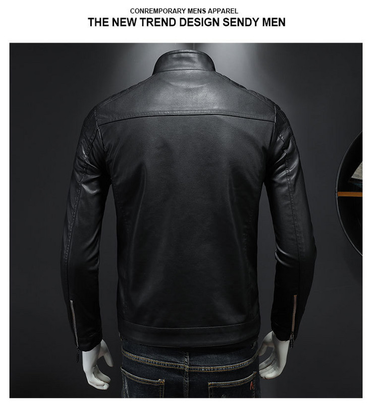 Jachete din piele PU din lână groasă de iarnă pentru bărbați, la modă pentru bărbați, ocazional, calduroasă, pentru motociclist, haină din piele artificială, plus mărime 5XL