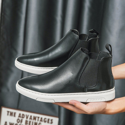 inalta Toamna italiana si iarna calitate alba talpa Chelsea cizme barbati glezna retro clasica piele moda pantofi caldi