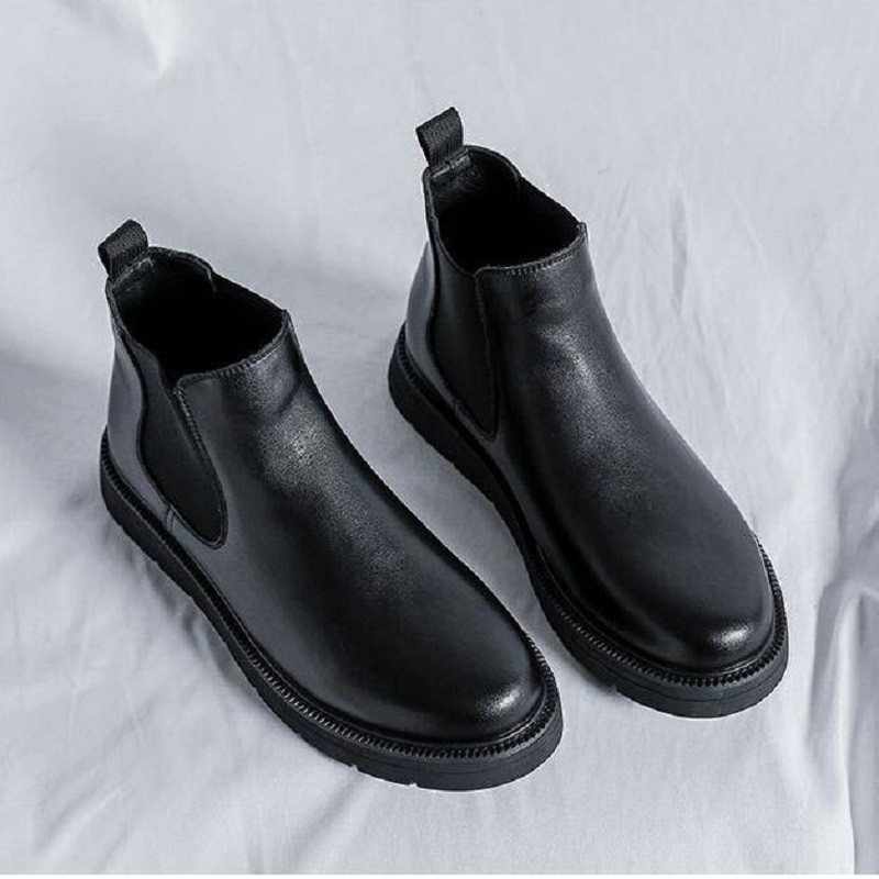 Muške Chelsea čizme Gležnjače u talijanskom stilu Mekana koža Muške čizme Udobne kožne čizme u engleskom stilu 1AA49