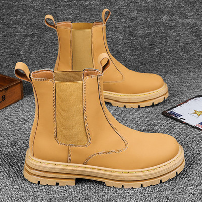 Spring Big Yellow Boots Desert Big Headed Workwear Pantofi pentru bărbați - Z221