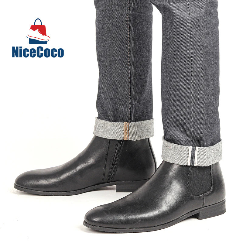 Cipele za muškarce Veličina 7~13 Muške Chelsea čizme Talijanski stil Gležnjače od meke kože Muške čizme 1016