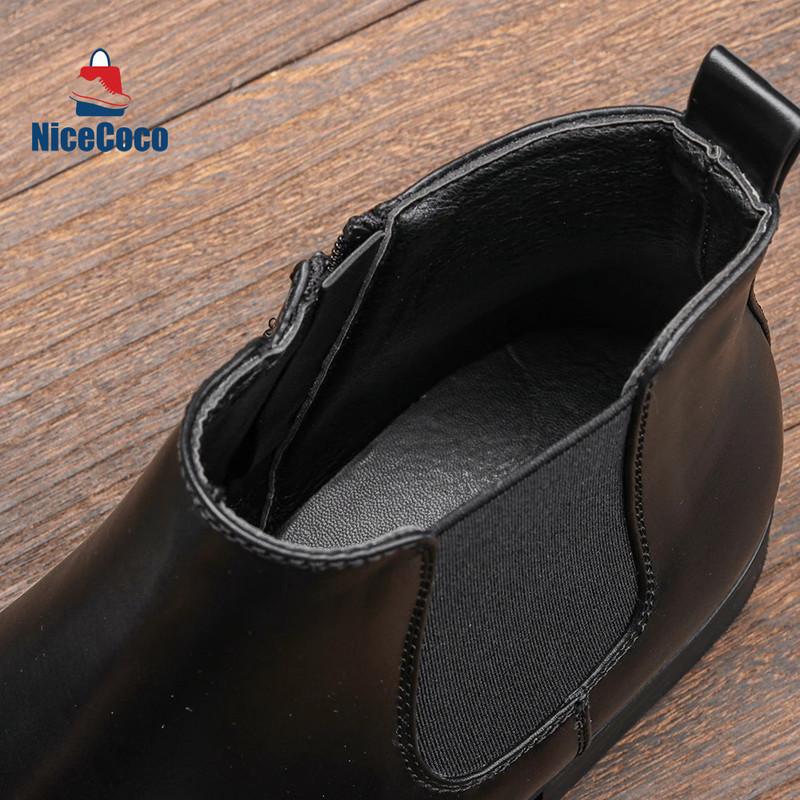 Cipele za muškarce Veličina 7~13 Muške Chelsea čizme Talijanski stil Gležnjače od meke kože Muške čizme 1016