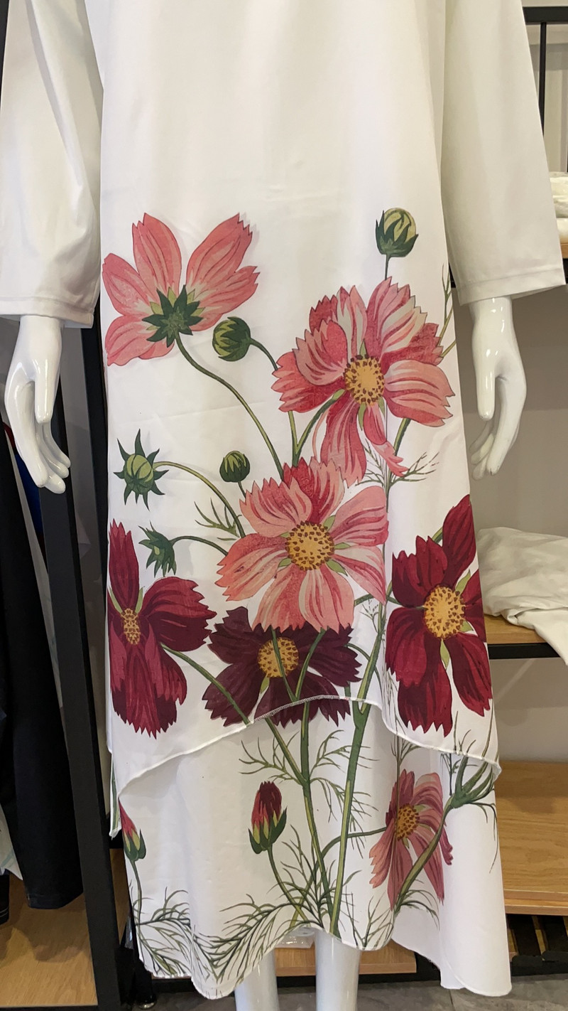 Rochie lungă maxi cu imprimeu floral papagal Rochii de seară de petrecere la modă pentru femei Robă sexy cu talie înaltă Rochie elegantă de vară cu mâneci lungi