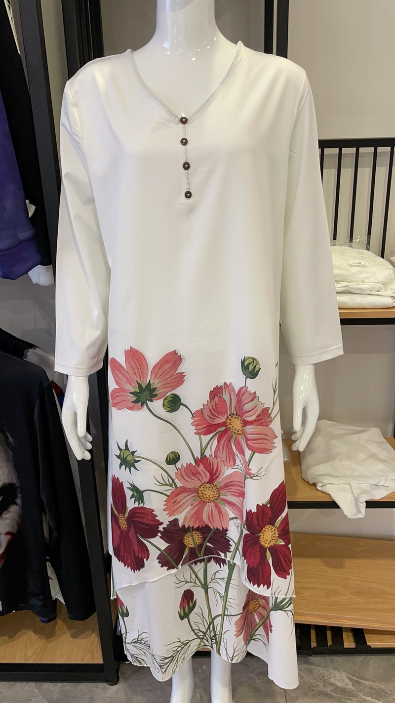 Rochie lungă maxi cu imprimeu floral papagal Rochii de seară de petrecere la modă pentru femei Robă sexy cu talie înaltă Rochie elegantă de vară cu mâneci lungi