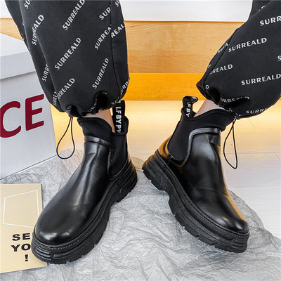 Cizme Chelsea Bărbați Pantofi cu platformă Cizme pentru bărbați Cizme din piele Bărbați Pantofi casual pentru bărbați 2023 Zapatillas Hombre Chaussure