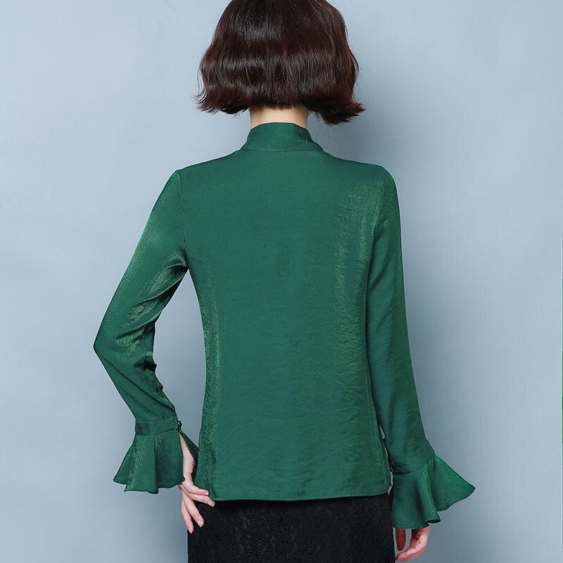 Jesen Proljeće Žene Ženska velika mašna ovratnik dugih rukava Žuta bež bluza Gornja majica, ženska odjeća, gornji dijelovi bluze za žene