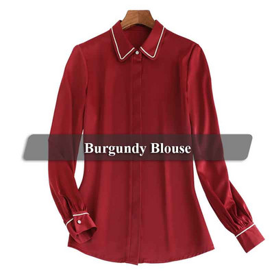 Lenshin Nová látka Vysokokvalitná hladká a mäkká patchw košeľa pre ženy Blúzka s kravatou Elegantné topy s dlhým rukávom Kancelárske oblečenie pre dámy do práce