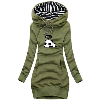 Hanorace fierbinți pentru femei Rochie cu mânecă lungă Hanorac casual Toamnă Iarnă Hanorace pentru femei estetică Imprimare hanorac Haine pentru femei