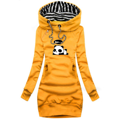 Hanorace fierbinți pentru femei Rochie cu mânecă lungă Hanorac casual Toamnă Iarnă Hanorace pentru femei estetică Imprimare hanorac Haine pentru femei