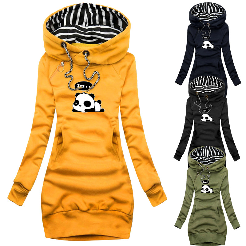 Hanorace fierbinți pentru femei Rochie cu mânecă lungă Hanorac casual Toamnă Iarnă Hanorace pentru femei estetică Imprimare hanorac Haine pentru femei