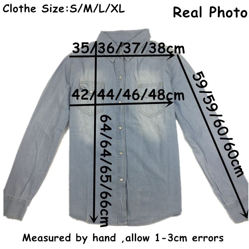 Ženske traper košulje Traperice košulje s džepovima Kauzalne traper bluze za žene gornji dijelovi ženske košulje femme