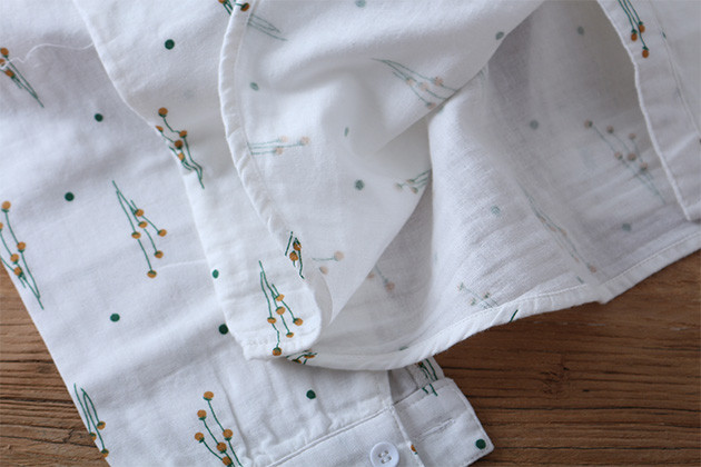 Γυναικεία λογοτεχνική μπλούζα σε στυλ Japan με διπλό βαμβακερό νήμα Peter Pan με γιακά μακρυμάνικο πουκάμισο Φαρδιά, καθημερινά λευκά πουκάμισα