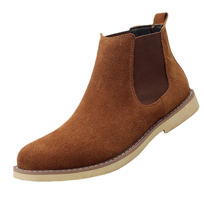 WEH Cizme Bărbați Pantofi Ocazionali Iubitori Primăvară Și Iarnă Cizme Chelsea Elegante Bărbați Piele De Vietă De Viotă Mărimea Plus 47 Zapatillas Hombre