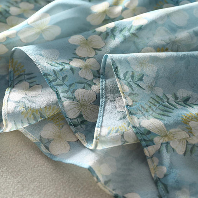 2023 rochie boemia de vară pentru femei cu mâneci lungi cu decolteu în V Rochii elegante din șifon albastru cu talie înaltă imprimeu rochii lungi de plajă