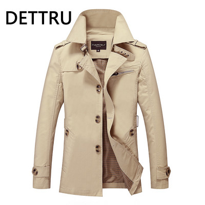 Oversized Trench Coat Ανδρικά WindBreaker Oversized Μασίφ καθαρό βαμβακερό Casual Ανδρικά ρούχα Pull Homme Outerwear Coats 5XL