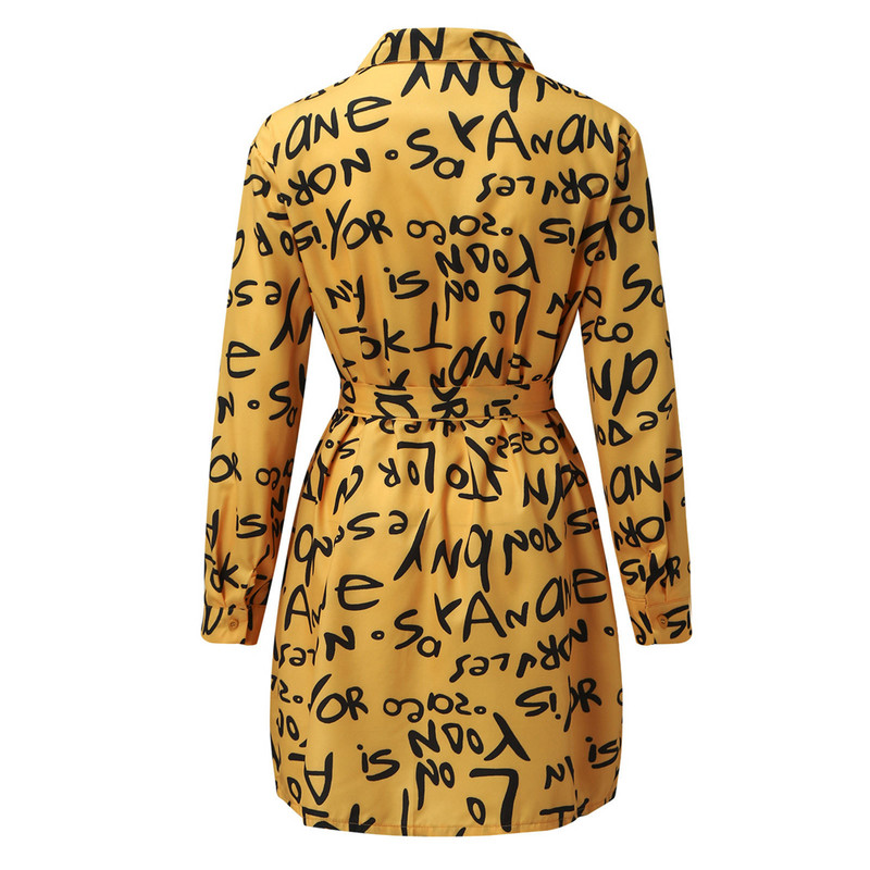 2021 Μόδα Φθινοπωρινοί Χιτώνες Ζώνη Σέξι Φόρεμα πουκάμισο για Γυναικεία Γυναικεία Γυναικεία Γυναικεία Φορέματα Γυναικεία Γυναικεία Φορέματα Γυναικεία Φορέα Γυναικεία Φορέματα με μακρυμάνικο γιακά