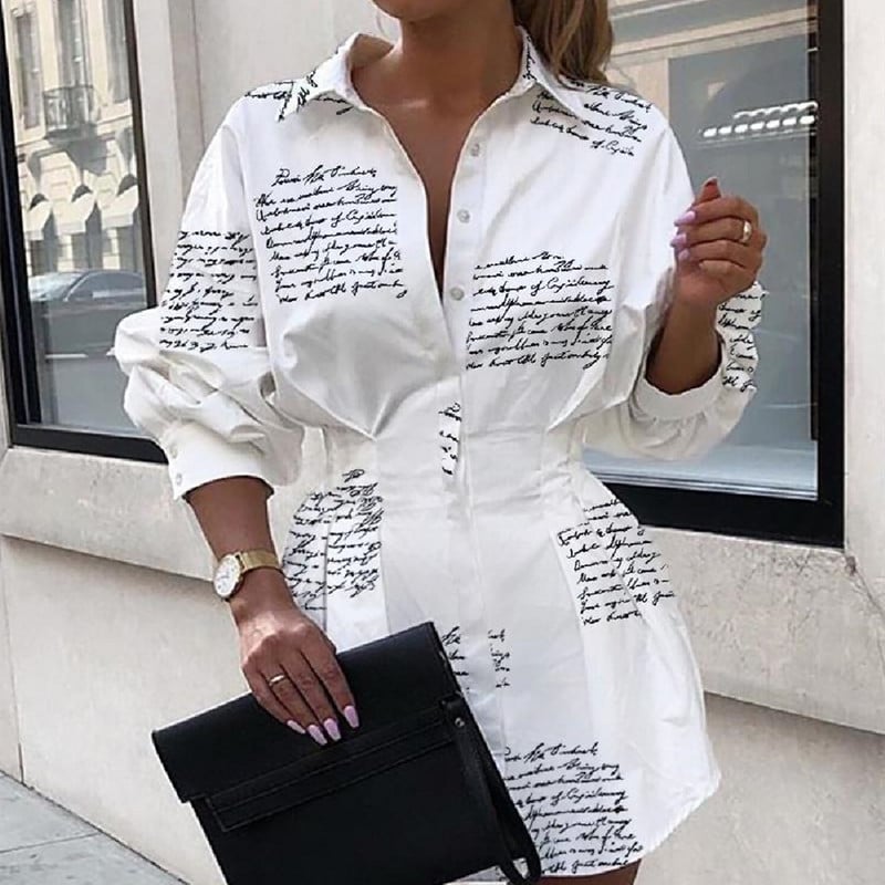 2021 Μόδα Φθινοπωρινοί Χιτώνες Ζώνη Σέξι Φόρεμα πουκάμισο για Γυναικεία Γυναικεία Γυναικεία Γυναικεία Φορέματα Γυναικεία Γυναικεία Φορέματα Γυναικεία Φορέα Γυναικεία Φορέματα με μακρυμάνικο γιακά