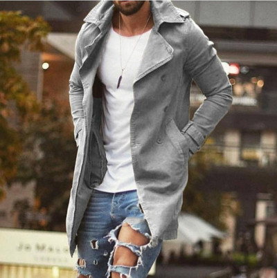 Ανδρικό παλτό Μεσαίου μήκους Slim Fit Plus Size Windbreaker Ανδρικό casual μπουφάν