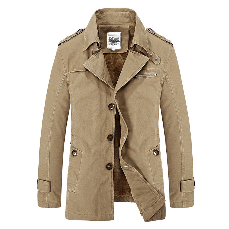 2022 Brand Business Casual Μακρύ χειμερινό μπουφάν Ανδρική καμπαρντίνα Μόδα Windbreaker Ανδρικό πανωφόρι Warmth Plus μέγεθος M-5XL